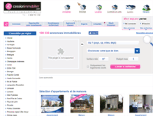 Tablet Screenshot of cessionimmobilier.com